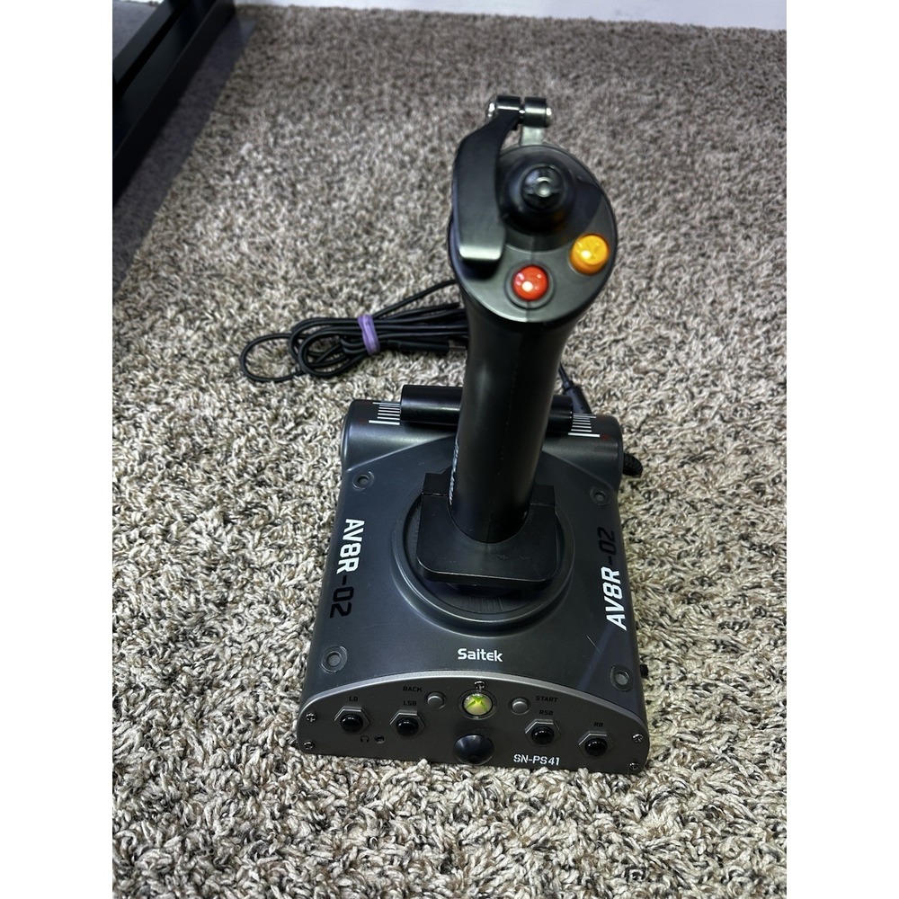 Saitek SN-PS41 XBOX 360 Aviator Flight Stick Joystick Controller AV8R-02